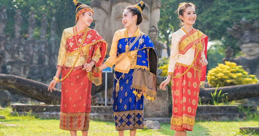 Sinh The National Costume of Laos