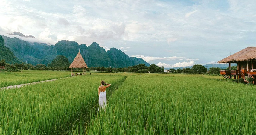 Nature exploration in Vang Vieng