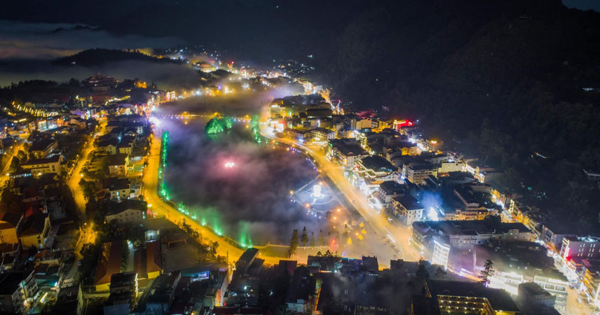 Sapa Overview at Night