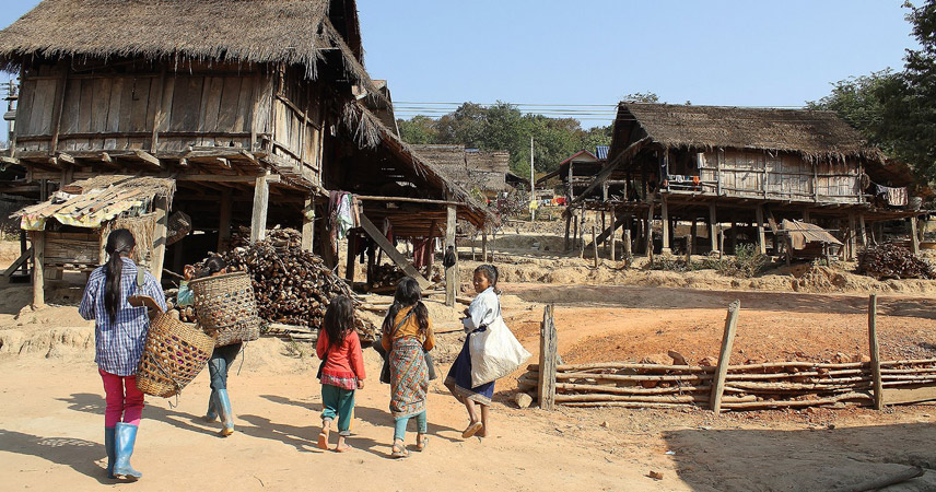 Visiting traditional Lao villages is a unique and unforgettable experience